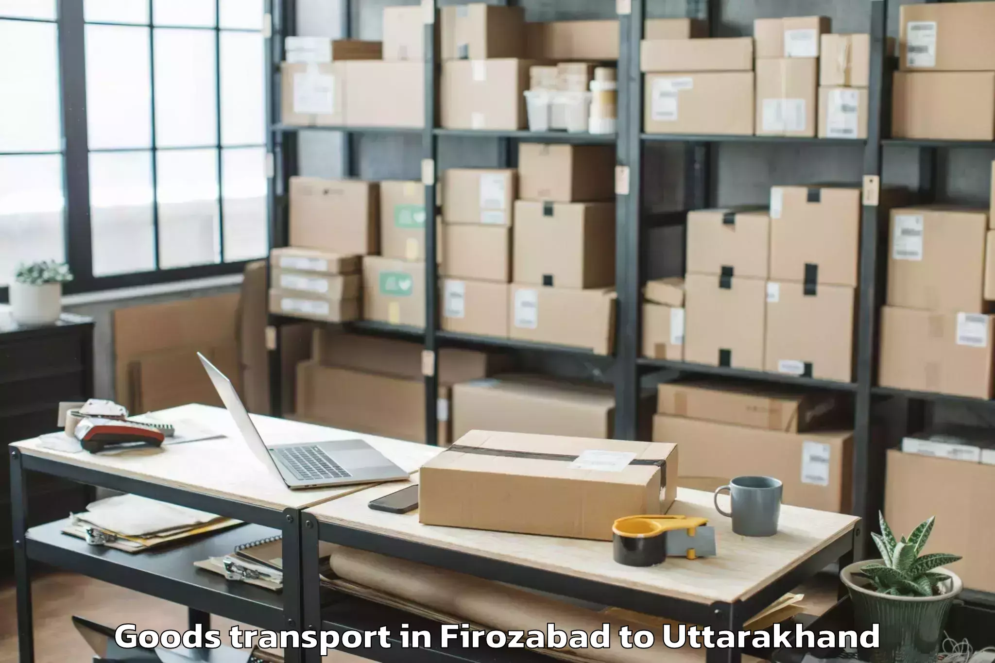 Professional Firozabad to Lalkuan Goods Transport